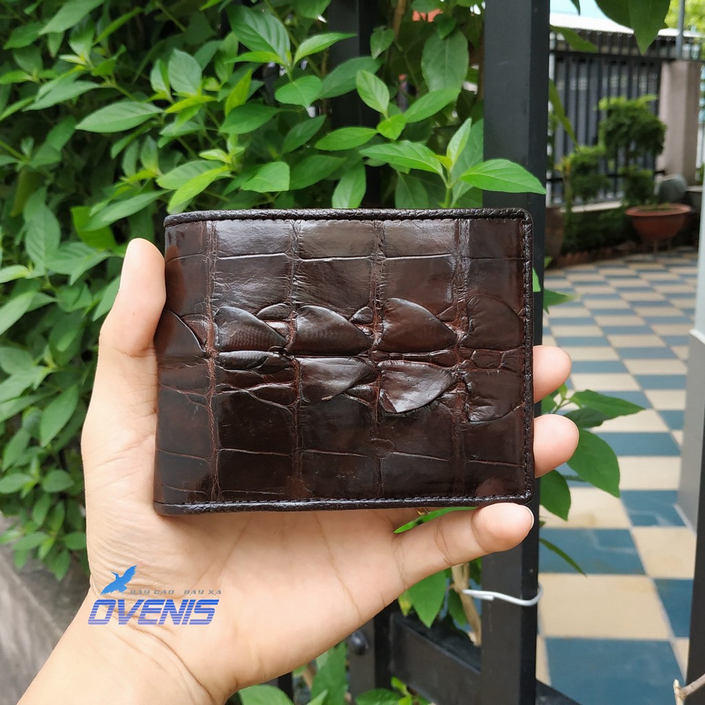 Ví Da Cá Sấu 2 Mặt Đẹp Xuất Sắc. Vây Đuôi Cá Cao Cấp by Ovenis