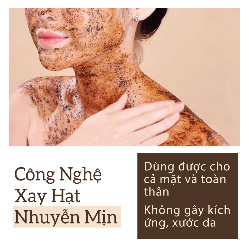 Combo 2 Tẩy Tế Bào Chết Body Cà Phê 280gr MILAGANICS Cho Mọi Loại Da Giúp Dưỡng Trắng Da Toàn Thân, Giảm Mụn Mờ Thâm