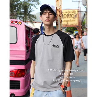 RB5_ Rập giấy may áo tay raglan nam