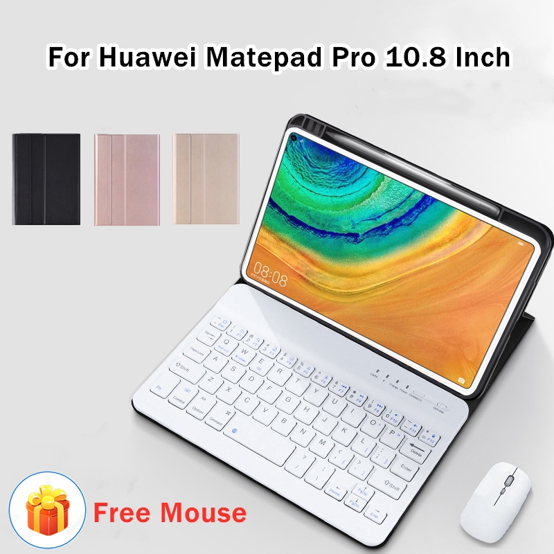 Bàn phím bluetooth có bao da đựng nắp lật cho Huawei Matepad Pro 10.8 inch