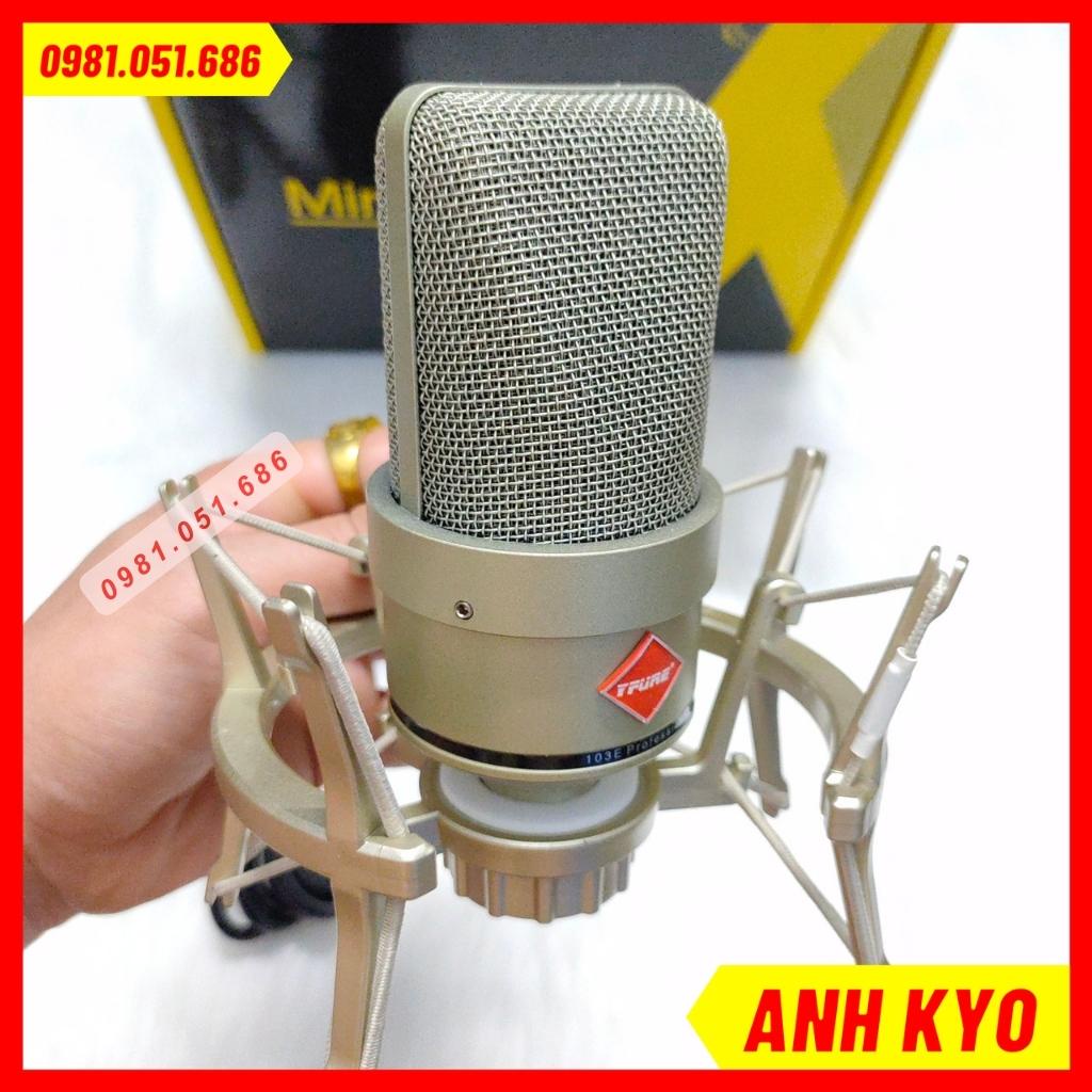 Mic Thu Âm 103E Bạc Chính Hãng, Chuyên Thu Âm, Livestream Âm Thanh Sống Động Bảo Hành 1 Năm