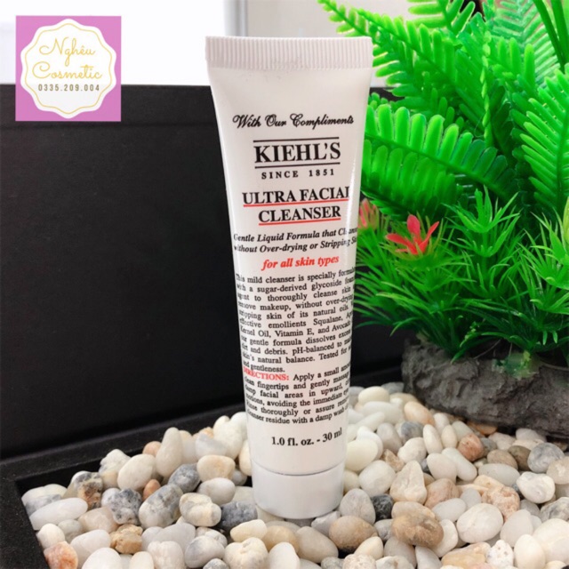 Sữa Rửa Mặt Kiehls Ultra Facial Dịu Nhẹ Dưỡng Ẩm Da Khô Mini 30ml