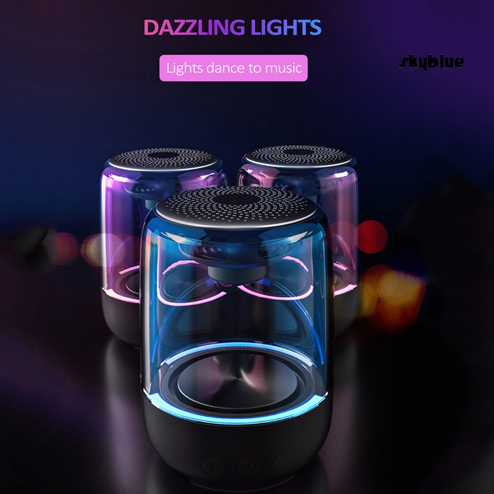Loa Bluetooth Không Dây C7 Có Đèn Led Nhiều Màu Sắc