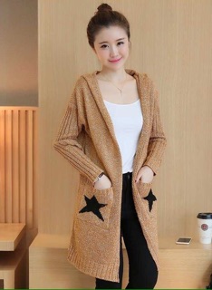Áo Khoác Len Có Mũ Phong Cách-Chất Đẹp