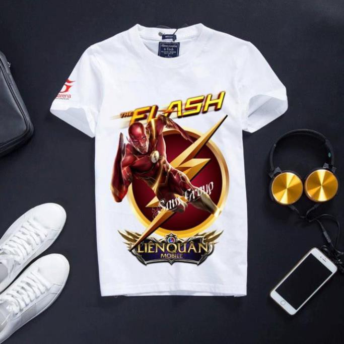[HỖ TRỢ SHIP] Áo Thun Liên Quân Mobi - Flashz đỏ