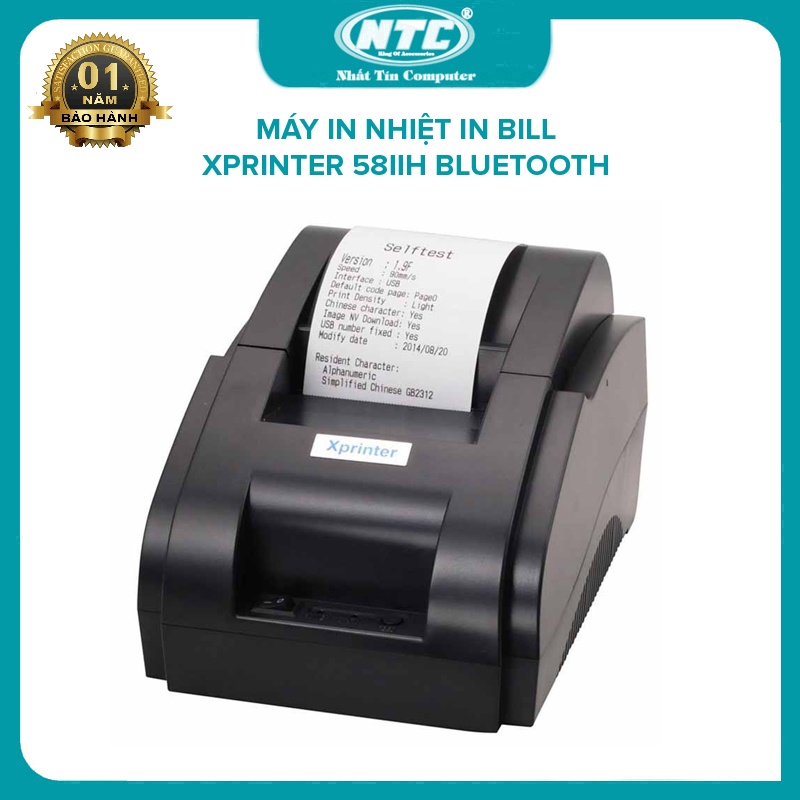 Máy in nhiệt Xprinter 58IIH USB / 58IIH Bluetooth chuyên in decal, in tem, in bill, in đơn hàng, in nhiệt (2 TUỲ CHỌN)
