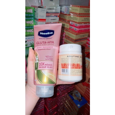 Bộ đôi dưỡng trắng ( vaseline + 3ce )