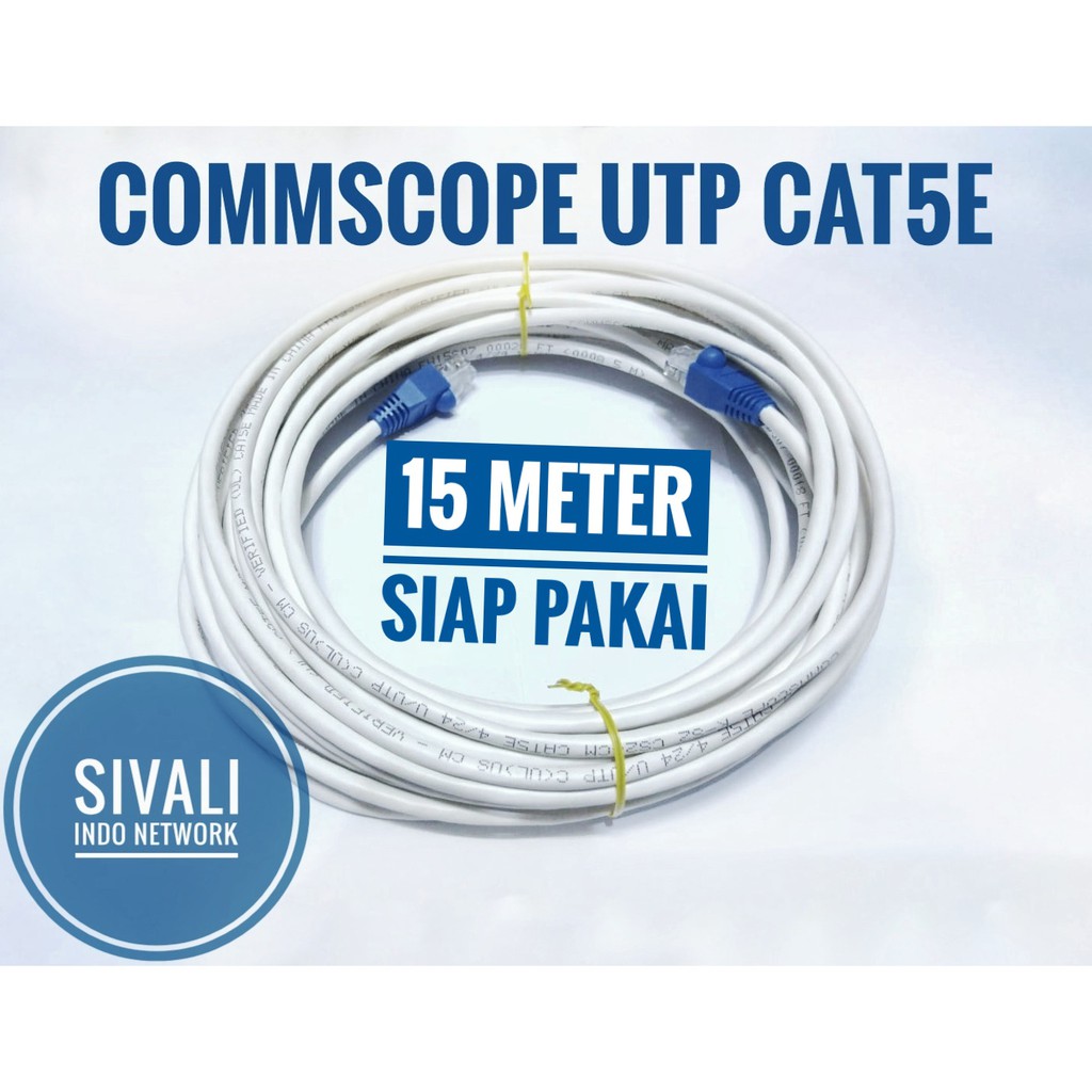 Dây Cáp Dài 15m Utp Cat5E Amp Rj45