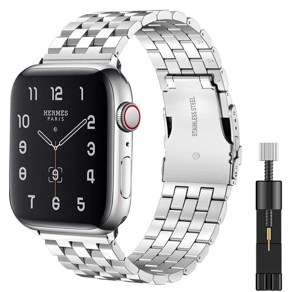 Dây Đeo Bằng Thép Không Gỉ Cho iWatch 7 6 SE 5 4 3 45mm 41mm 44mm 40mm 38mm 42mm