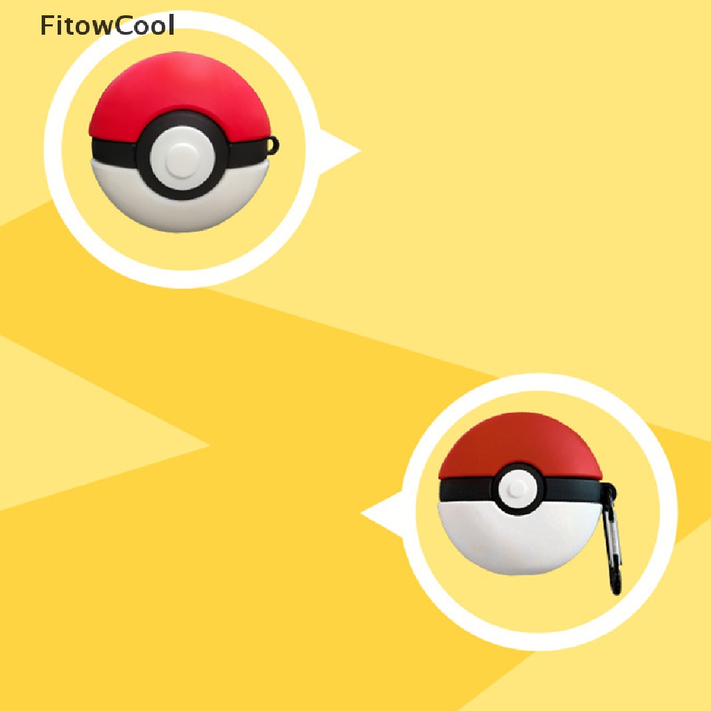 Vỏ bảo vệ hộp sạc tai nghe hình quả cầu Pokemon sáng tạo dành cho Samsung Galaxy Buds Pro/Live