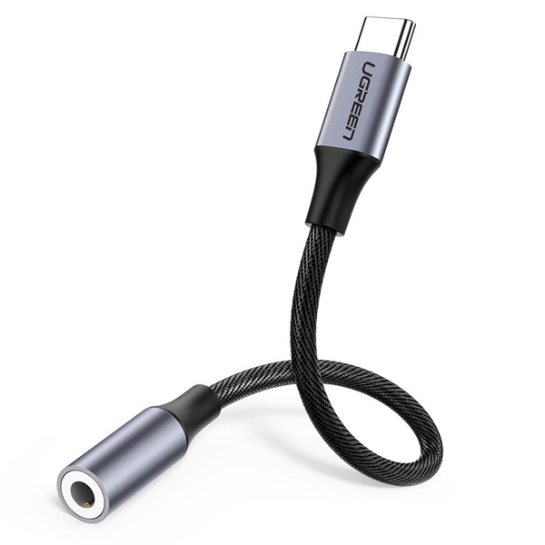 Cáp chuyển USB type C sang jack 3.5mm UGREEN 30632, cáp nối tai nghe 3.5mm với điên thoại jack usb-c