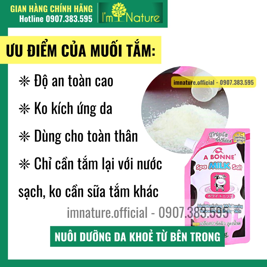 Muối Tắm Sữa Bò Tẩy Tế Bào Chết A Bonne Spa Milk Salt Thái Lan 350gr