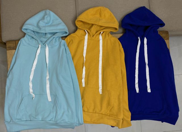 Áo Hoodie☆ ❤ ❤☆ Unisex trơn Hình thật phía sau