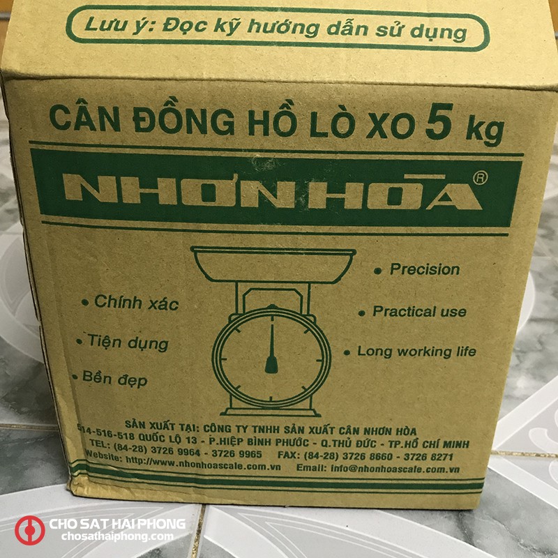 CÂN ĐỒNG HỒ LÒ XO NHƠN HÒA 5KG