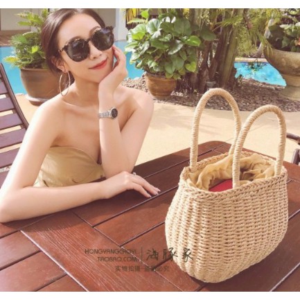 [ORDER - TẶNG KẸP HOA CÚC Túi cói dây rút cực xinh]