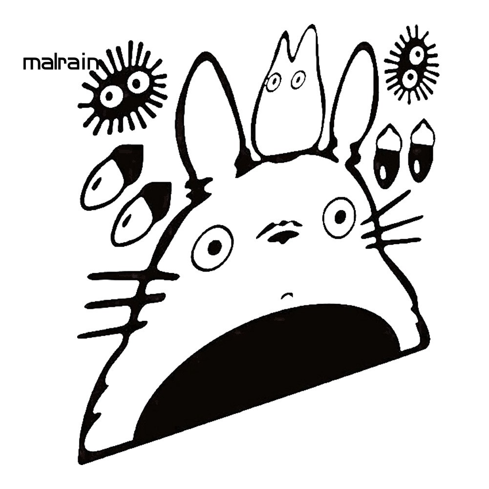 Hình dán trang trí xe hơi hình Totoro xinh xắn