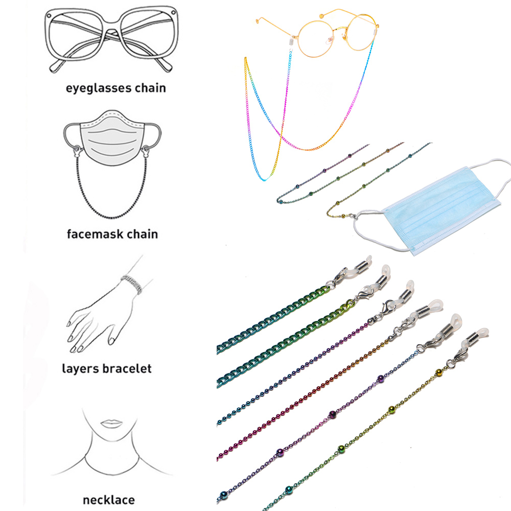 Dây Đeo Kính Chống Trượt Màu Sắc Cầu Vồng