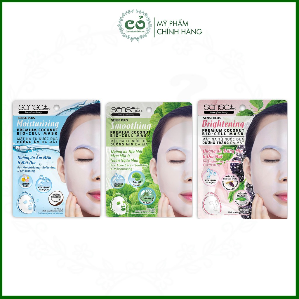 Mặt nạ sinh học cao cấp Sense Plus Premium Coconut Bio-Cell Mask (23g)