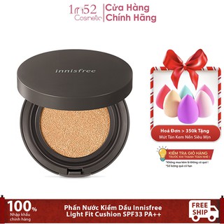 Phấn Nước Kiềm Dầu Innisfree Light Fit Cushion SPF33 PA++