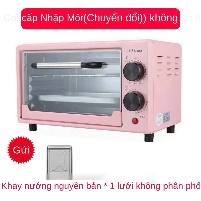 Lò nướng điện 12 lít gia đình lên men nhỏ tự động để bàn đa chức năng nướng bánh khoai lang máy làm bánh mì