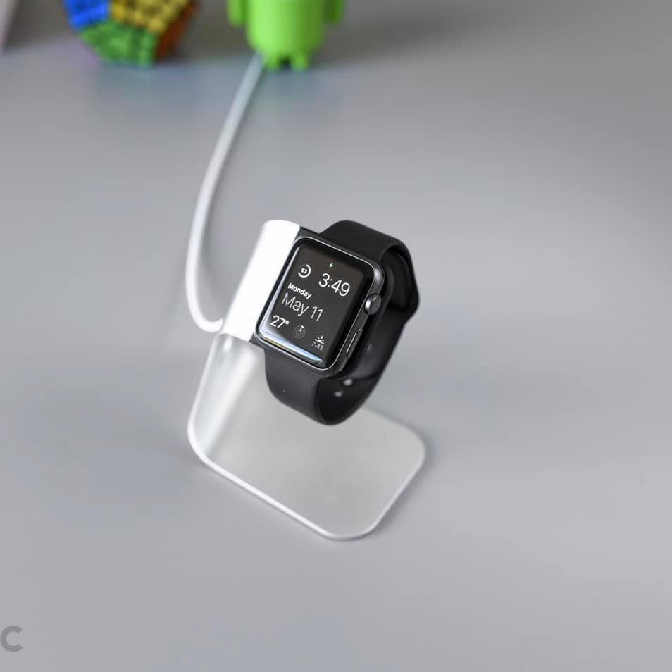 Giá đỡ đế sạc [HỢP KIM NHÔM] nhỏ gọn, để bàn tiện dụng cho Apple Watch Series 1/2/3/4/5/6/7