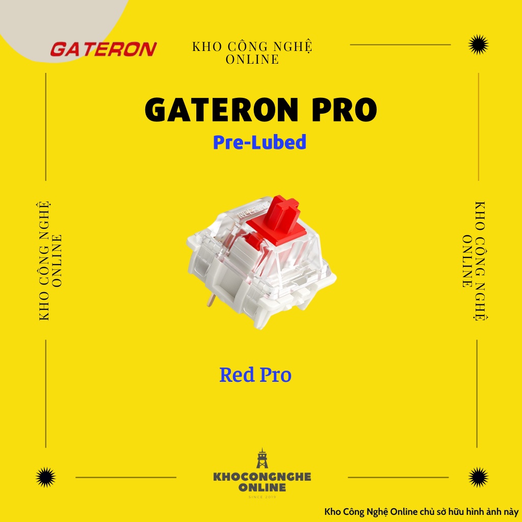 Công tắc bàn phím Switch Gateron Yellow Pro dùng cho bàn phím cơ