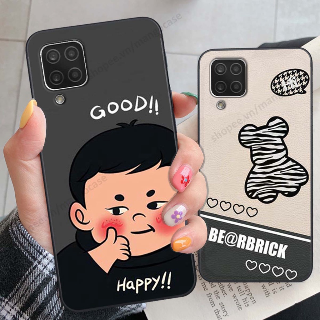 Ốp lưng Samsung A20 / A30 in hình happy nice, bé gấu đáng yêu