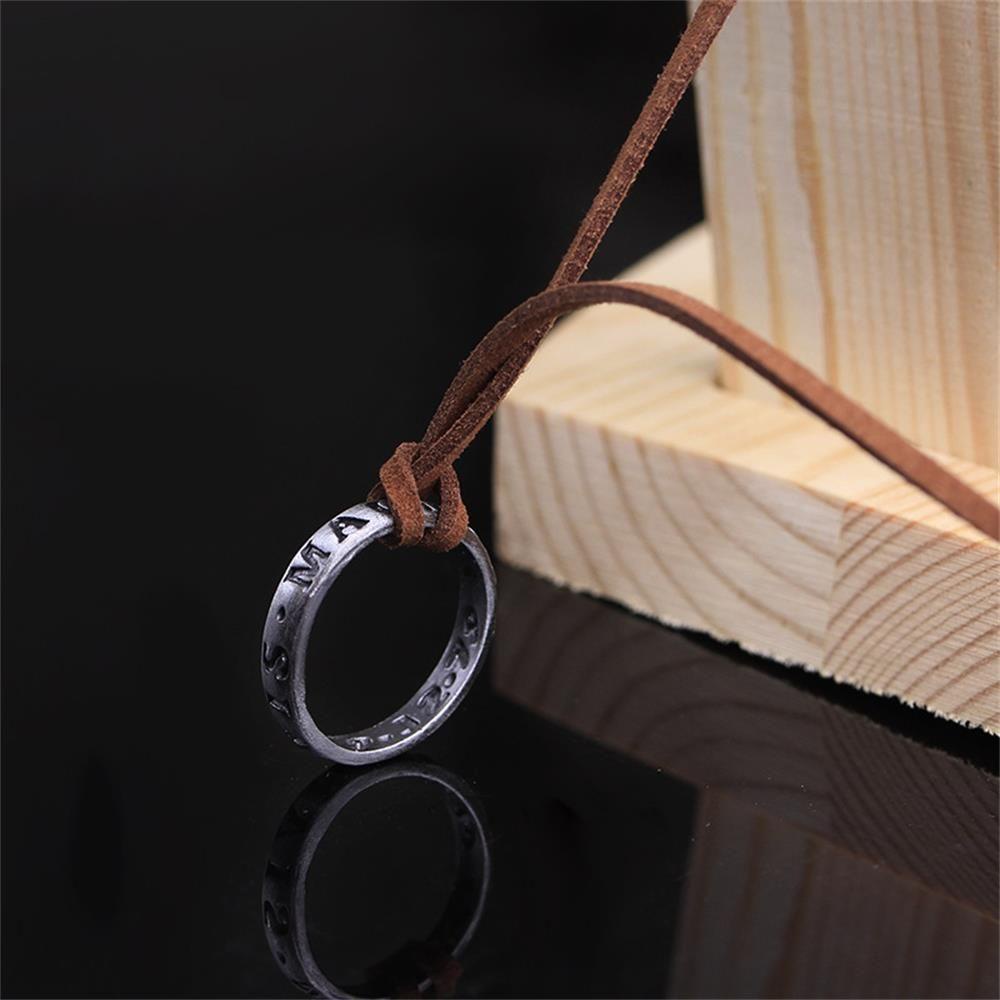 Eutus Vòng Cổ Nhẫn Kiểu Nathan Drake Thiết Kế 4 Vòng Nhẫn Không Phai Màu Quà Tặng Cho Người Hâm Mộ