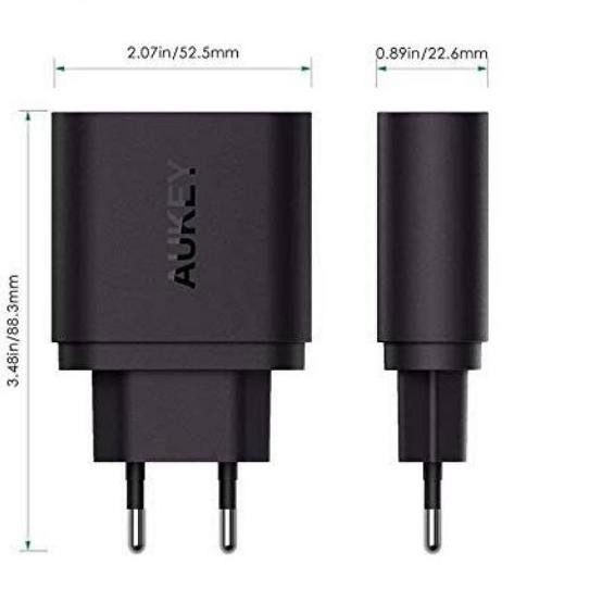 Cục Sạc Aukey Pa-T9 1 Cổng 19.5w Qc 3.0 Chính Hãng