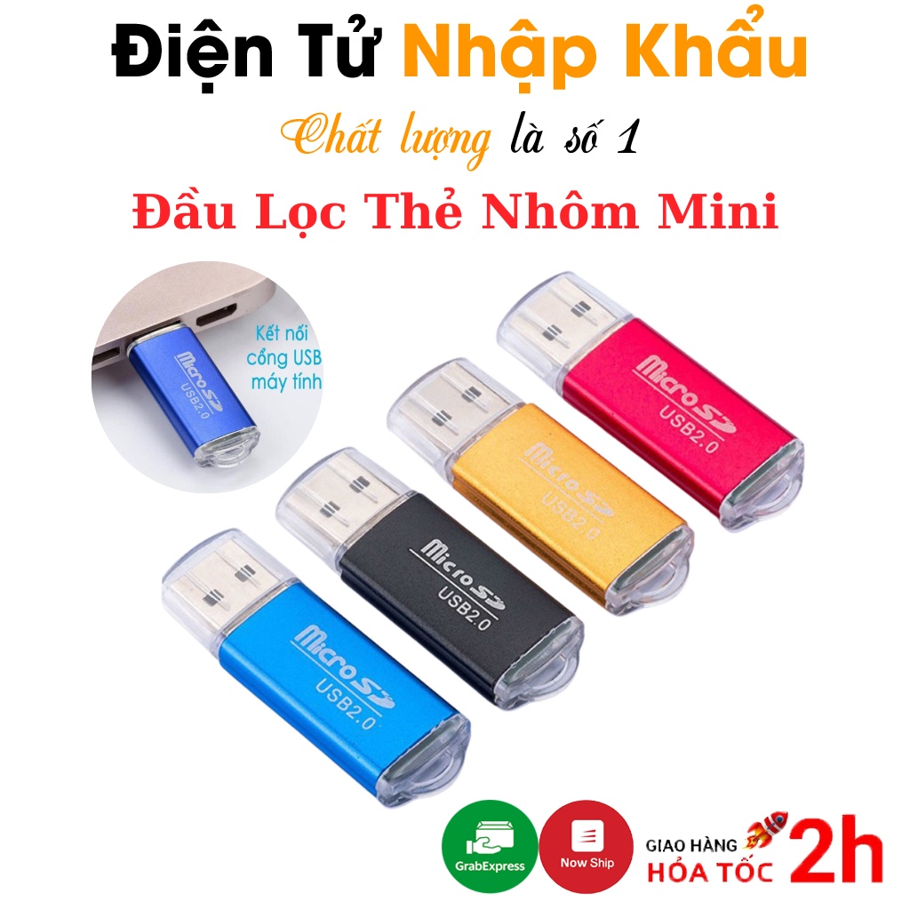 Đầu Lọc Thẻ Nhôm Mini Đa Năng - BH 3 Tháng