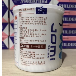 Tăm bông kháng khuẩn Jomi (lọ 200 chiếc)