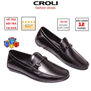 Giày da nam.Giày lười nam CROLI 3616 da bò 100%,giá tại xưởng