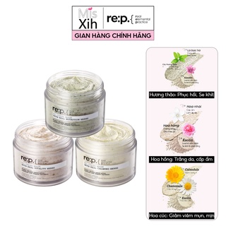 Mặt Nạ Đất Sét REP Bio Fresh Mask With Real Calming Herbs RE:P 130g - CAM KẾT CHÍNH HÃNG