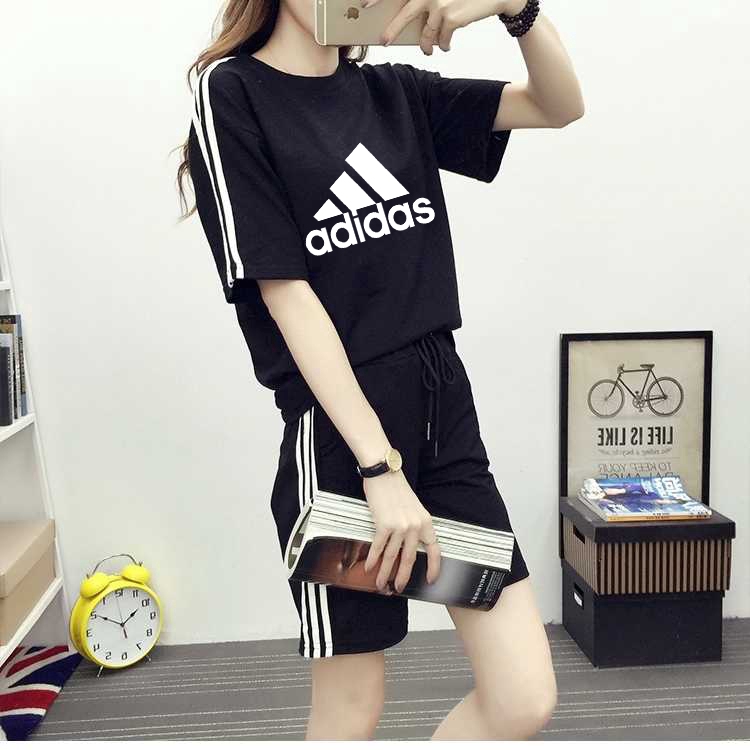 Set Áo Thun + Quần Short Thể Thao Adidas Size L-5Xl Cho Nam Nữ