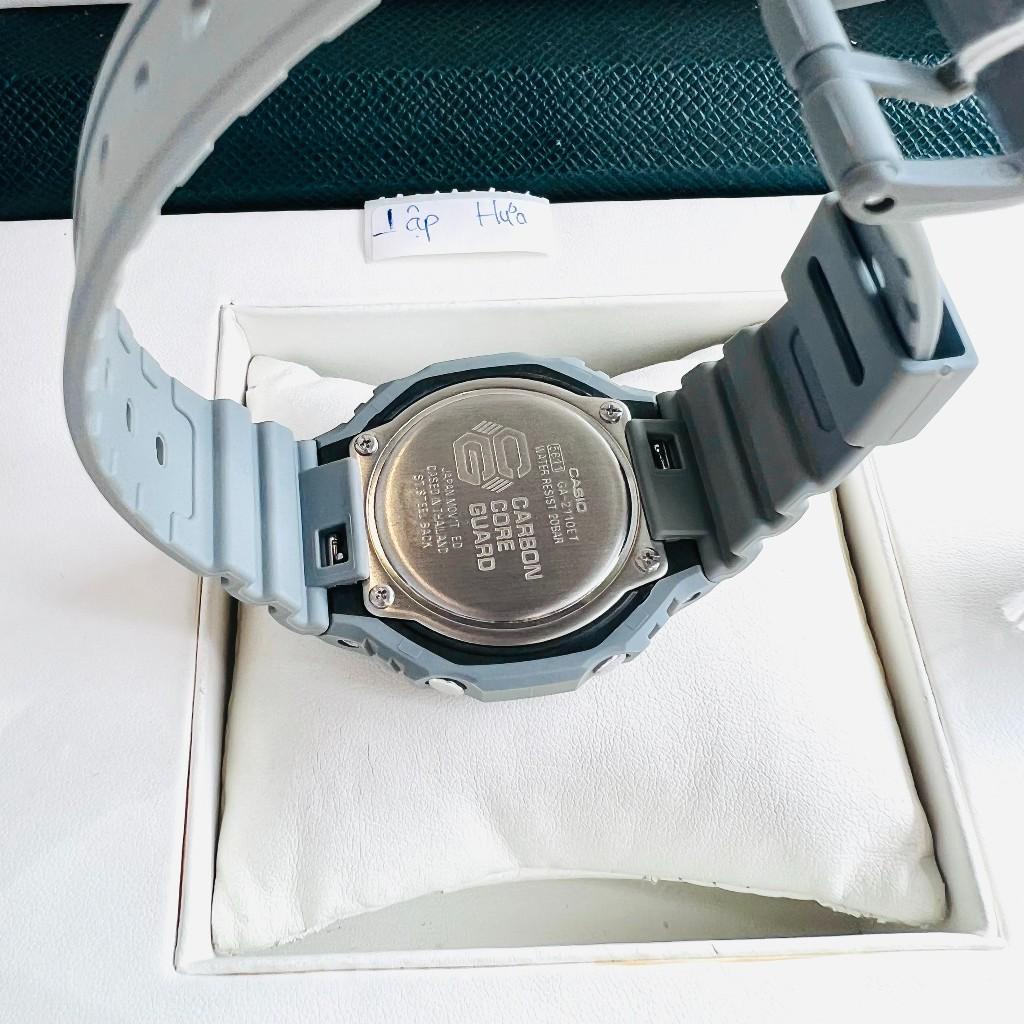 Đồng Hồ Nam Casio Gshock GA-2110ET-8A Mặt Xám Dây Cao Su Size 45mm Chống Nước 200M Bảo Hành 1 Năm