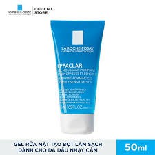 Gel rửa mặt tạo bọt giảm nhờn cho da dầu nhạy cảm La Roche Posay Effaclar Purifying Foaming Gel - 50ml