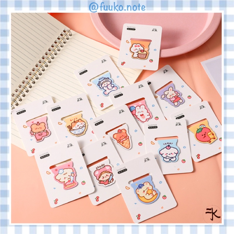 🔻 Kẹp đánh dấu sách nam châm bookmark hoạt hình đáng yêu