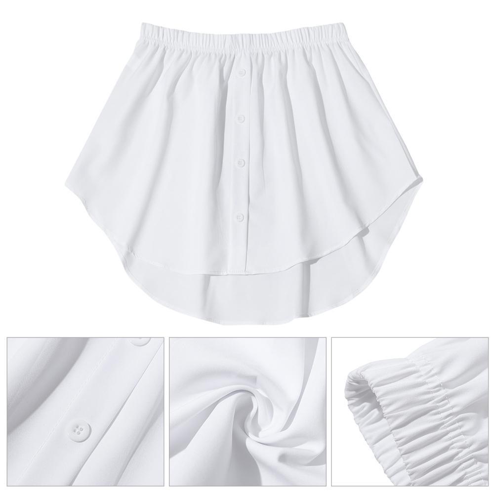 EUCA Chân Váy Mini Giả Hai Lớp Xẻ Tà Thời Trang Cho Nữ