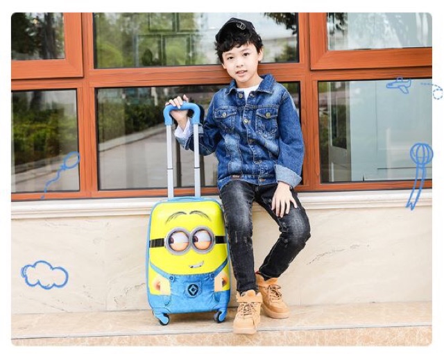 Vali kéo cho bé nhiều mẫu in2mặt mới nhất 2021 vali elsa, doraemon, siêu nhân, kitty