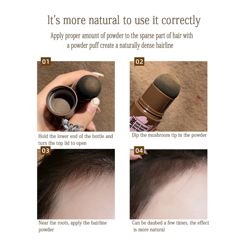 [Hàng mới về] Phấn phủ chân tóc 3 màu tự nhiên làm đẹp dành cho nữ