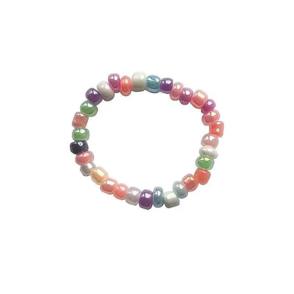 Nhẫn Co Giãn Nhiều Màu Sắc Cầu Vồng Thanh Lịch Quyến Rũ Dành Cho Nữ