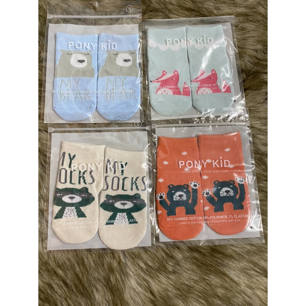 Set 1 Đôi Tất Pony Cao Câp Cho Bé Size S/M Chống Trơn Cho Bé 1-5 tuổi