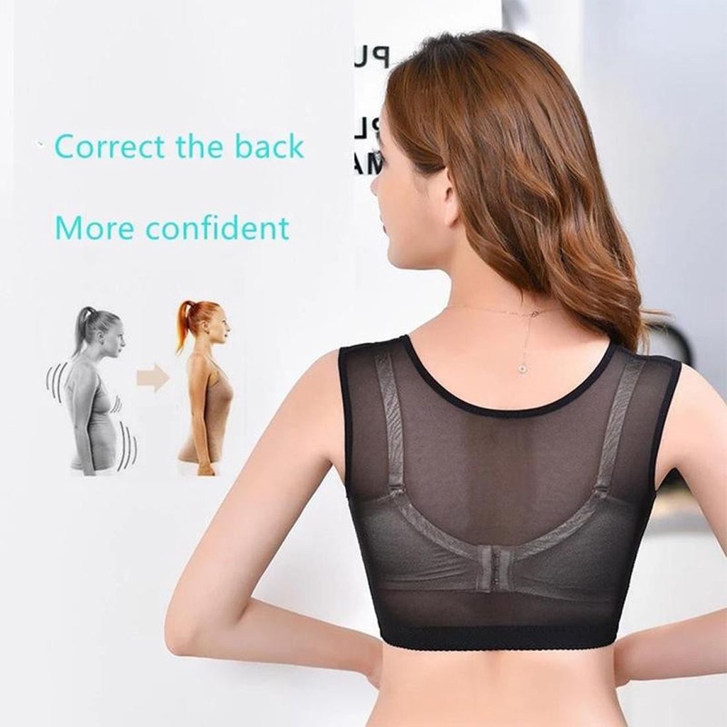 Áo nịt ngực đàn hồi định hình hỗ trợ điều chỉnh vai chống chảy xệ hiệu quả