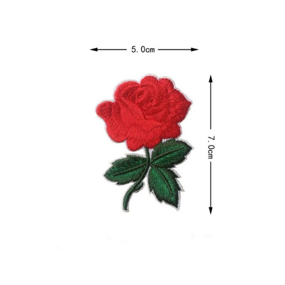 FREESHIP ĐƠN 99K_ Sticker ủi thêu hình hoa hồng
