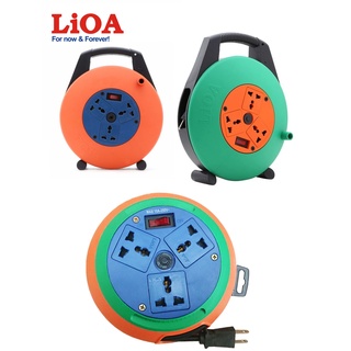Ổ cắm kéo dài quay tay LiOA xách tay dây dài 3m/5m/10m - Ổ cắm kéo dài kiểu đĩa bay