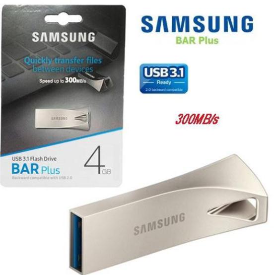 [FreeShip Toàn Quốc] Ổ ĐĨA FLASH USB 3.1 SAM SUNG BAR PLUS 32GB/16GB/8GB/4GB CHỐNG NƯỚC - BH 12 THÁNG