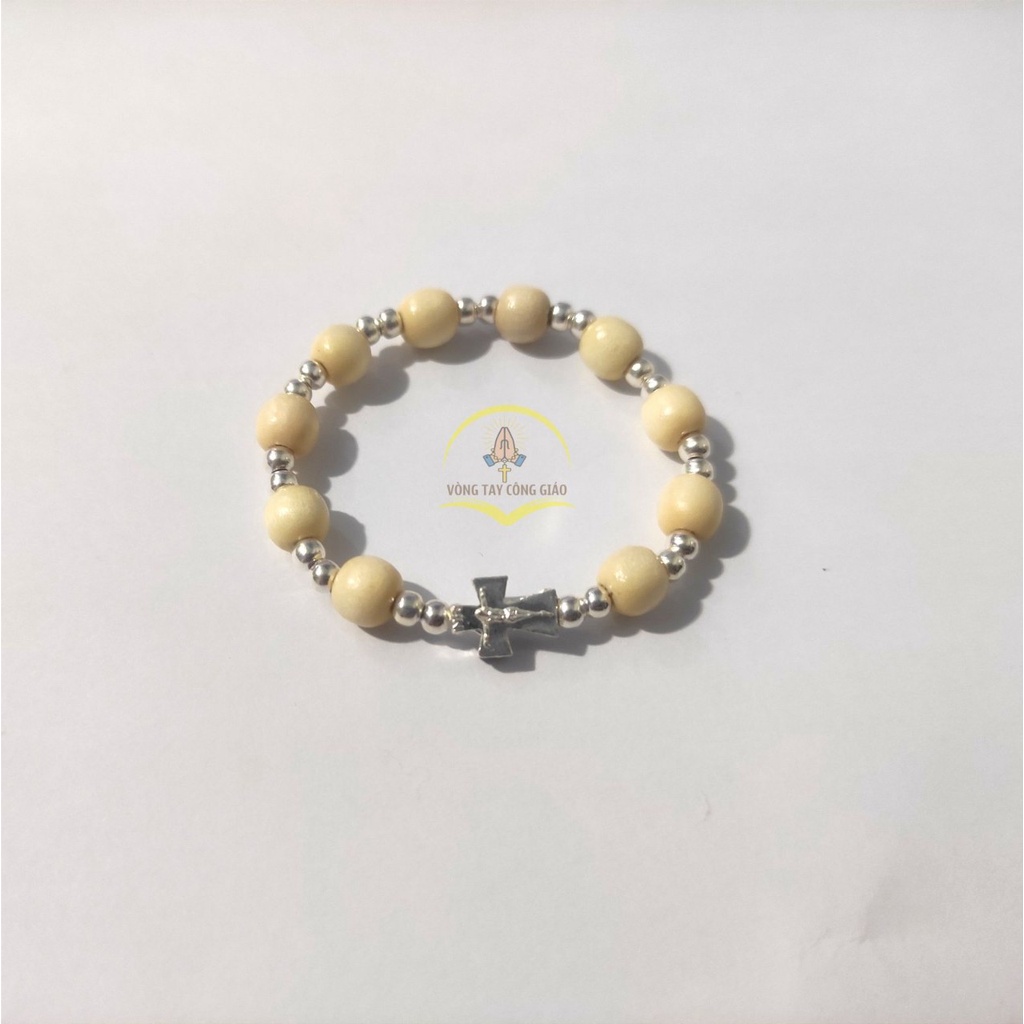 Chuỗi Mân Côi Dâu Tằm mix Bạc Cho Bé