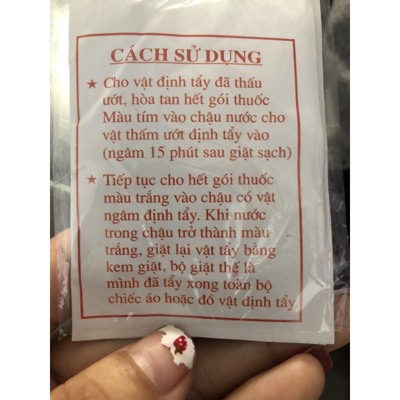 THUỐC TẨY TRẮNG QUẦN ÁO KHÔNG MÙI