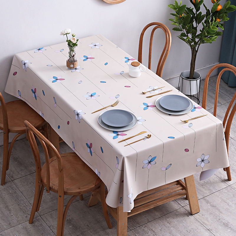 American tablecloth waterproof and oil-proof anti-scalding disposable pvc coffee table mat Nordic net red ins rectangular table cloth fabric