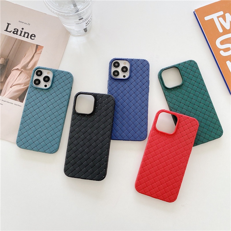 Ốp Điện Thoại Da Dệt Tản Nhiệt Chống Sốc Chống Rơi Cho IPhone 13 12 11 Pro Max X XS XR XS Max